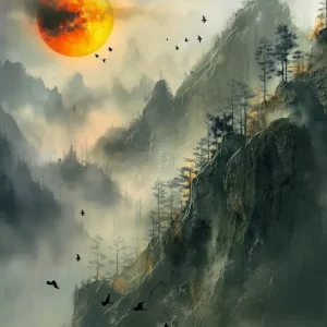 Worldwide Shipping Asian Landscape 8