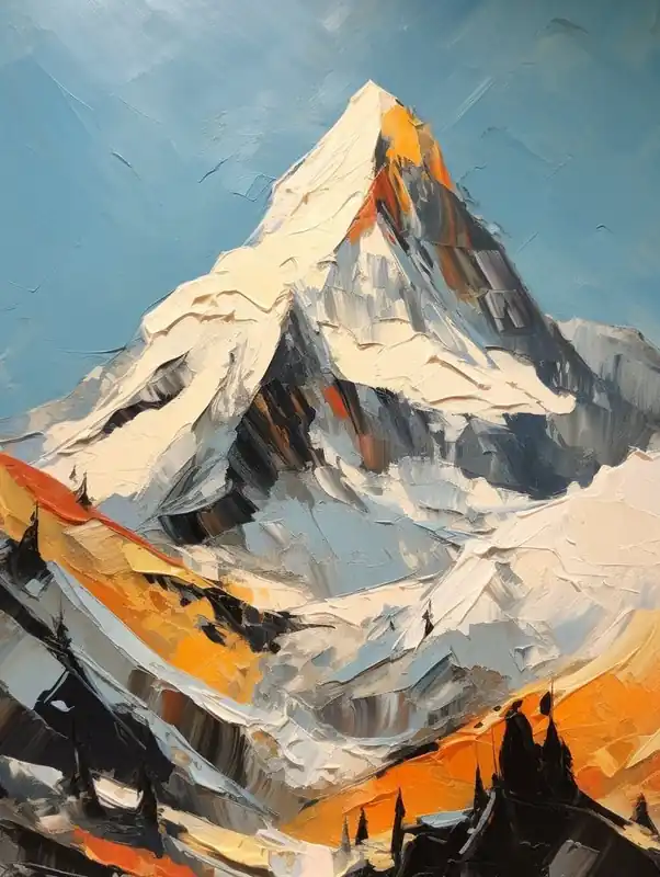 K2 Pakistan China 2 Mountain Painting Save Now