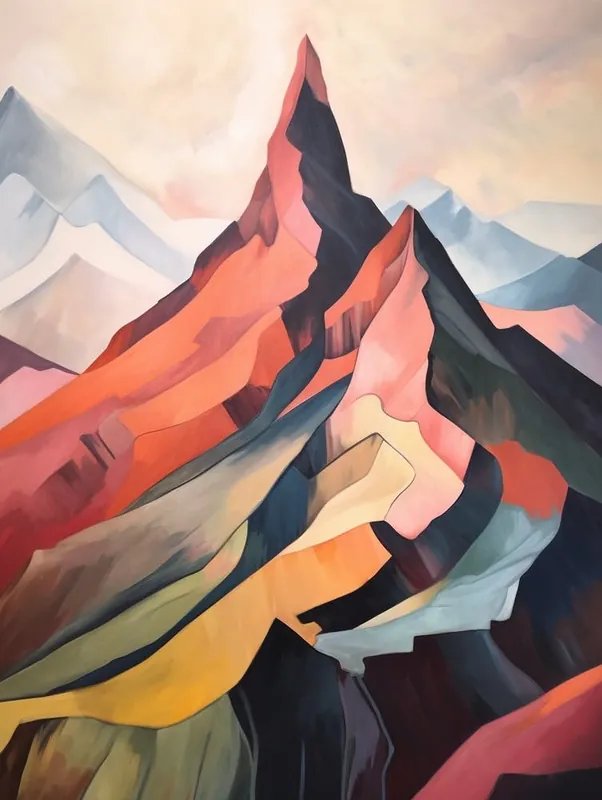 Mount Root Usa 1 Mountain Painting Big Sale