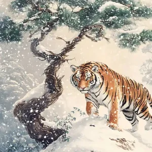 Stunning Tiger In The Snow 2 Special Offer