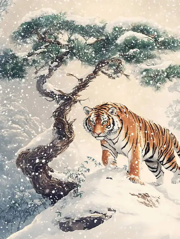 Stunning Tiger In The Snow 2 Special Offer