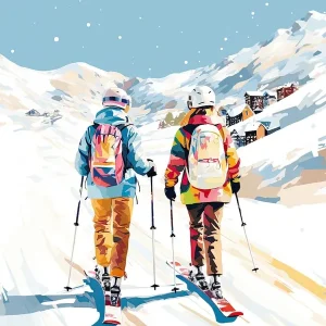 Top Pick Big Sky ResortMontana Usa, Ski Resort Illustration 0