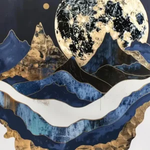 Warranty Included Moon Over Mountains