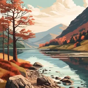 The Lake Districts Ullswater Way England 4 Hiking Trail Landscape Modern