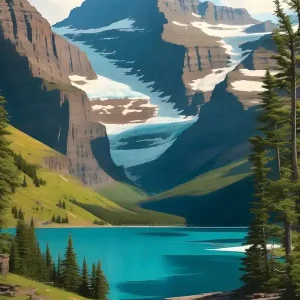 Wholesale Lake And Mountain Landscape