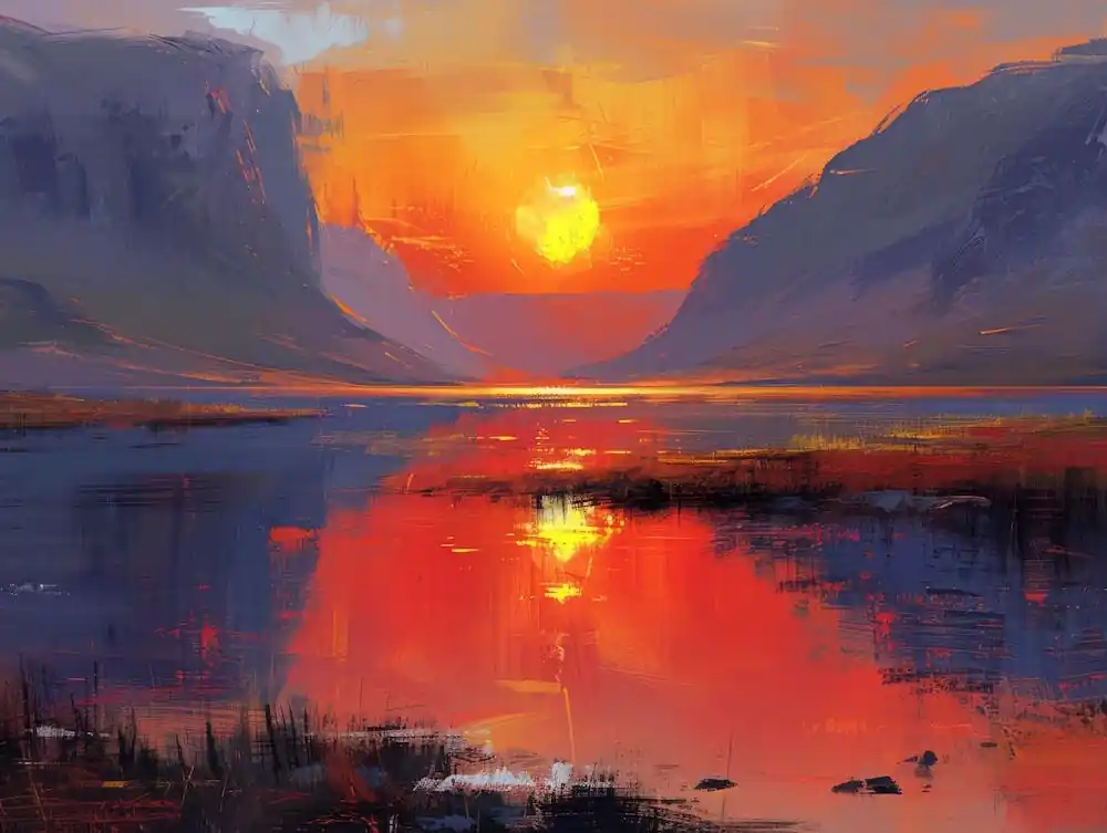 Buy Today Sunset In The Mountains 30