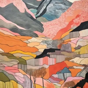 Y Garn Wales Colourful Mountain Illustration While Supplies Last