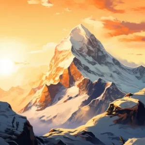Sunset In The Mountains 12 Same Day Shipping