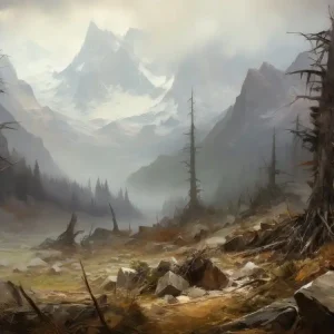Wildfire Woods Vintage Painting Buy Online