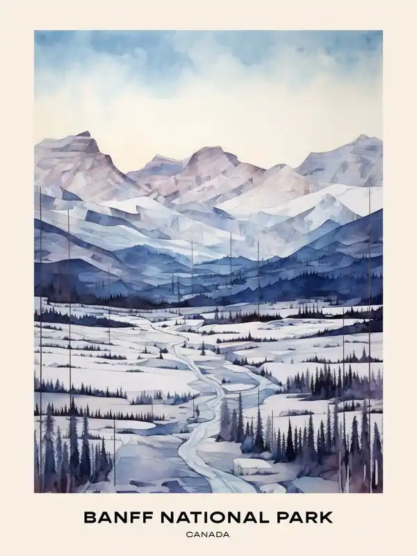Next Day Delivery Banff National Park Canada 3 Poster