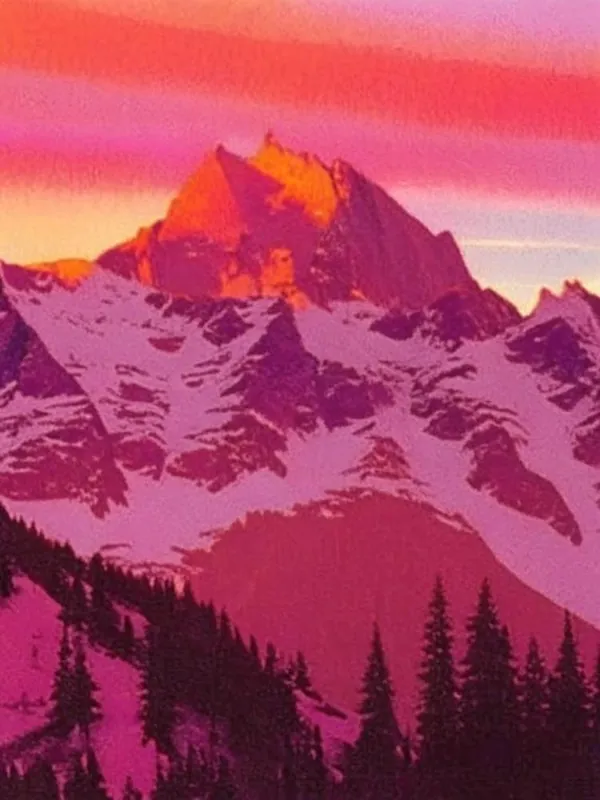 Seasonal Sale The Rocky Mountains Retro Sunset 2