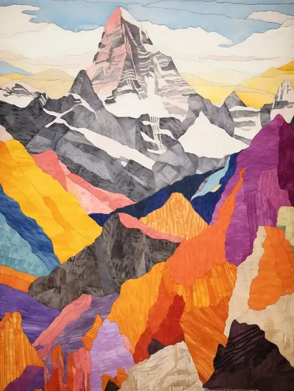 Grab Now Kala Patthar Nepal 2 Colourful Mountain Illustration