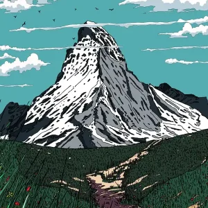 Trusted Brand Matterhorn Landscape Travel Poster