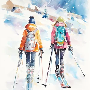Telluride Ski ResortColorado Usa, Ski Resort Illustration 3 Shop Now