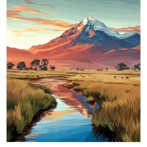 Worldwide Shipping Affiche de voyage Sajama National Park