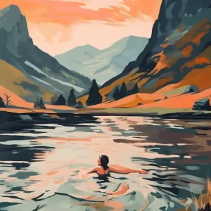 Wild Swimming At Buttermere Cumbria 2 Special Offer