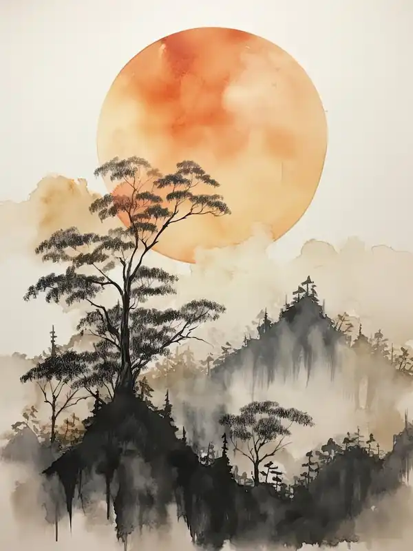Sale Watercolour Of Tijuca ForestRio De Janeiro Brazil 3