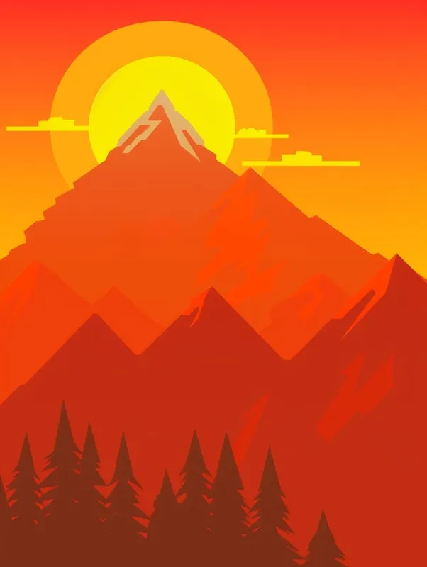 Sunset In The Mountains 59 Popular