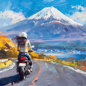 Woman Riding A Motorcycle Last Chance