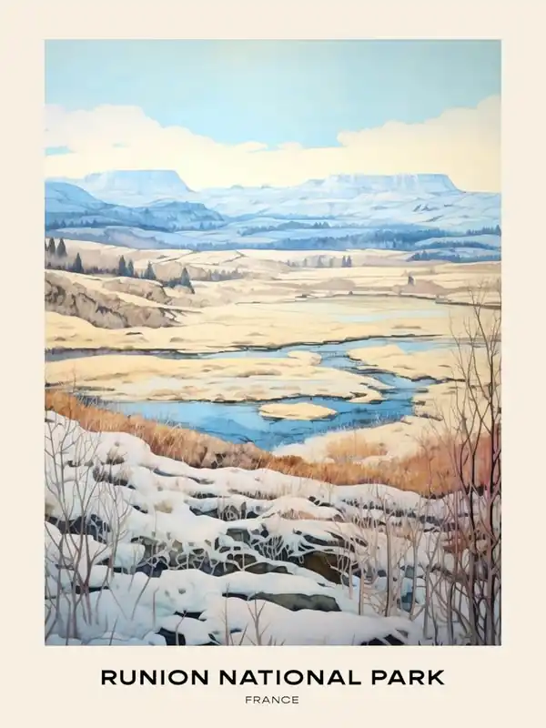 Best Seller Runion National Park France 3 Poster