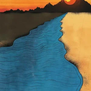 Sunset Over The River 12 Wholesale