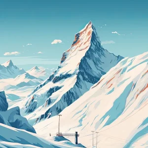 Val D IsereFrance, Ski Resort Illustration 2 Simple Style Get Yours