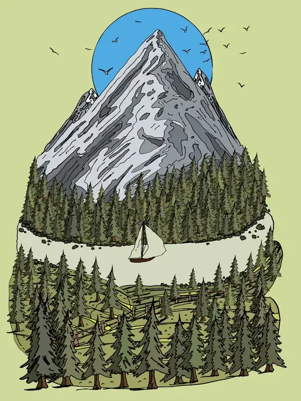 Sailboat In The Mountains Cheap