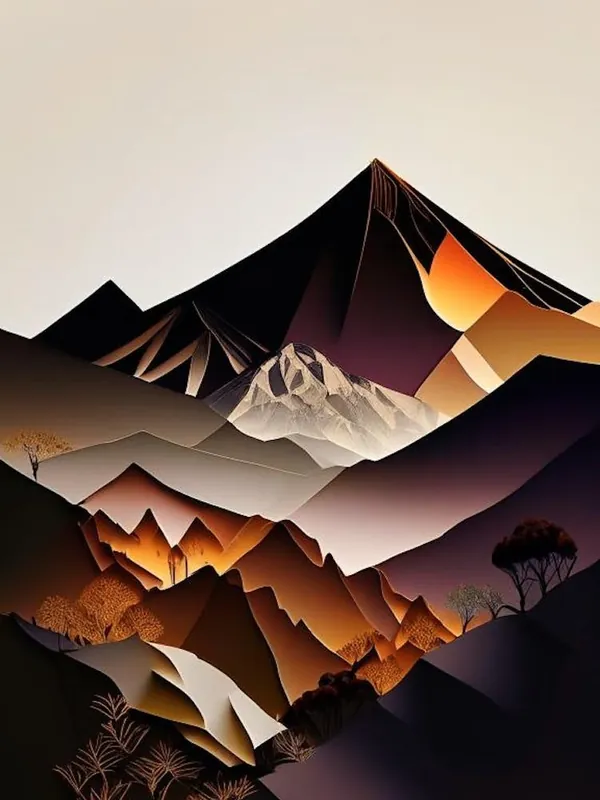 Bromo Tengger Semeru National Park Indonesia Cut Out PaperII Clearance