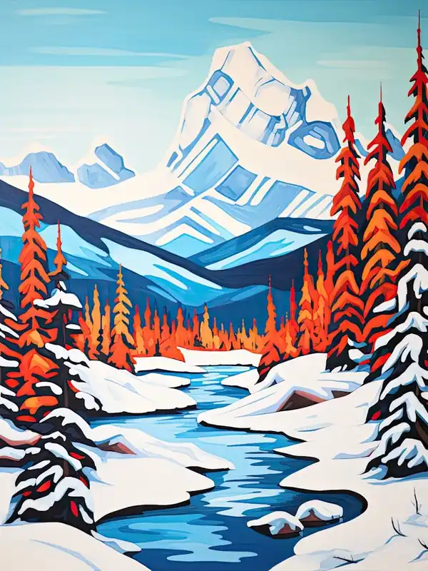 Winter Snow BanffCanada Snow Illustration 1 Top Rated