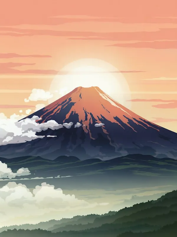Fast Shipping An Illustration Of The Sun Kissed Peak