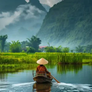 Woman In A Boat On A River 1 Exclusive Offer