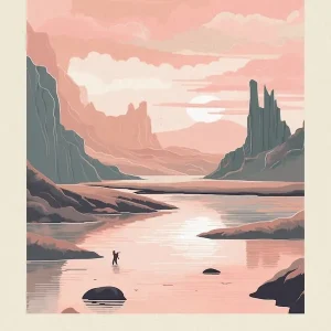 Vintage Travel Poster Iceland 3 Reduced Price
