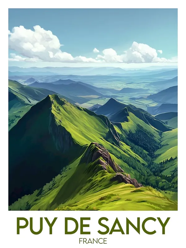 Factory Price Affiche de voyage Puy De Sancy
