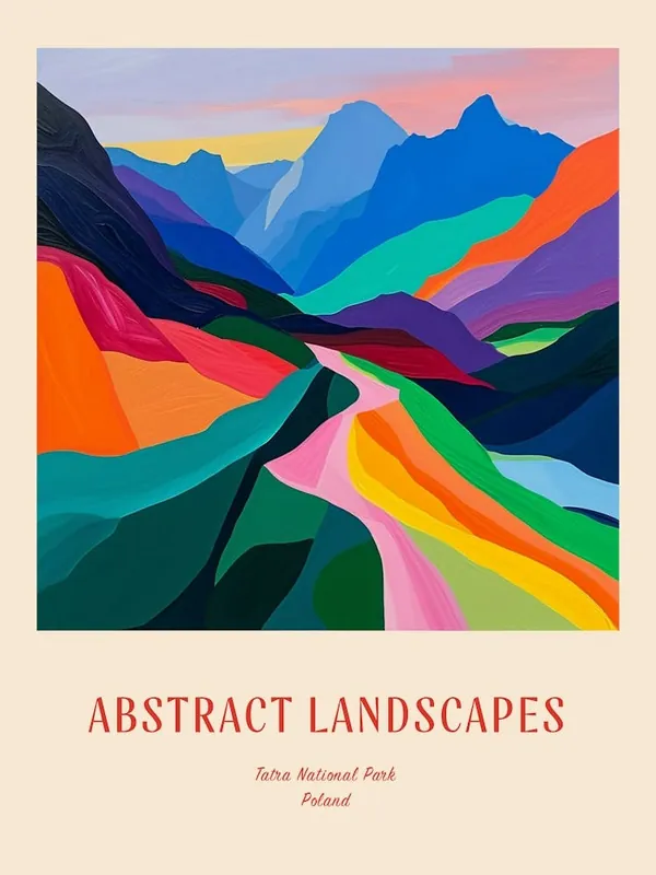 Hot Picks Colourful Abstract Tatra National Park Poland 4 Poster