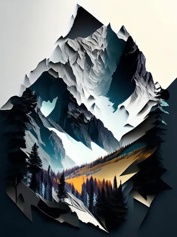 Hot Deal Vanoise National Park France Cut Out Paper