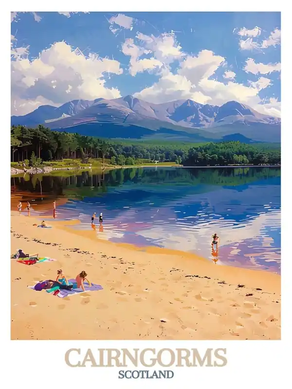 Bulk Order Cairngorms Poster Loch Morlich Art Aviemore Scotland Wall Art Cairngorms Print Cairngorms Artwork Loch Morlich Print Cairngorms Photo