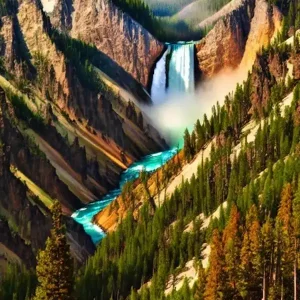 Warranty Included Yellowstone National Park 2 United States Of America Vintage Poster
