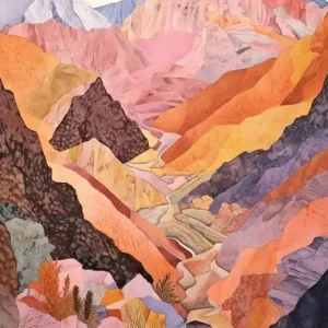 Toubkal Morocco 1 Colourful Mountain Illustration Last Chance