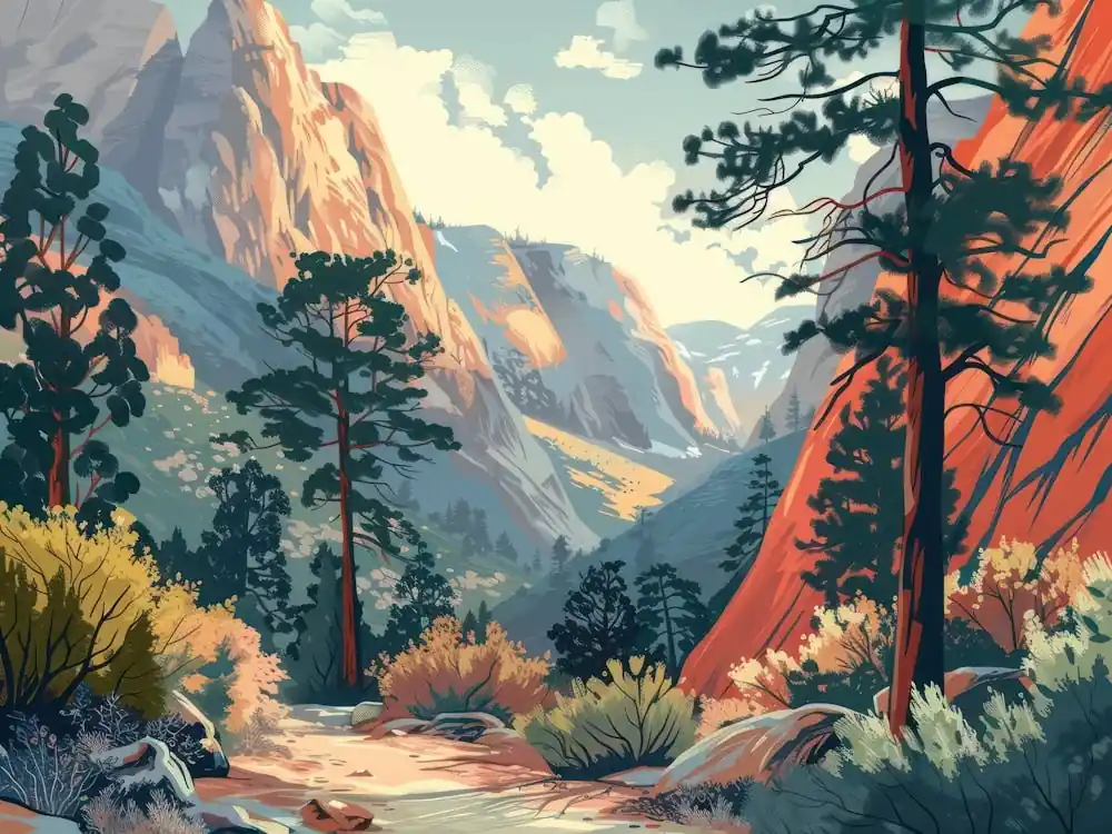 Vintage Wooded Pines 2 Exclusive