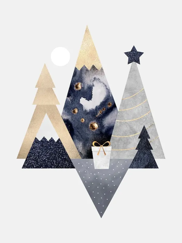 Christmas Mountains Crafted