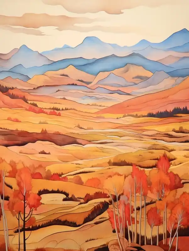 Holiday Sale Autumn National Park Painting Rocky Mountain National Park Colorado Usa 1