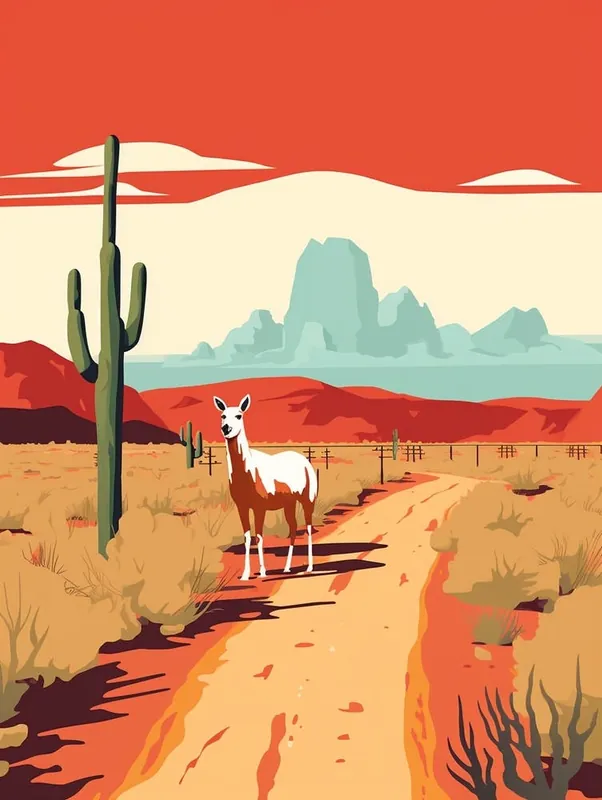 Bolivia 2 Travel Illustration Worldwide Shipping