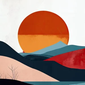 Sunset In The Mountains, Scandinavian Simplicity 1 Time-Limited