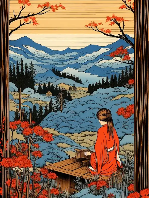 Buy Today Shirakawa Go Village, Japan Vintage Travel Art 3