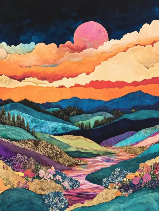 Sunset In The Valley 4 Worldwide Shipping