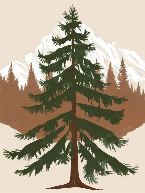 Sale Pine Tree In The Mountains