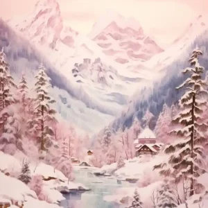 Weekend Sale Dreamy Winter Painting Berchtesgaden National Park Germany 3