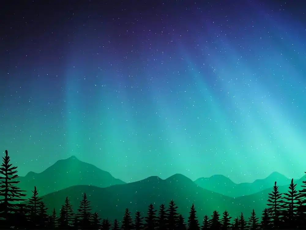 Place Order Aurora neon landscape #6