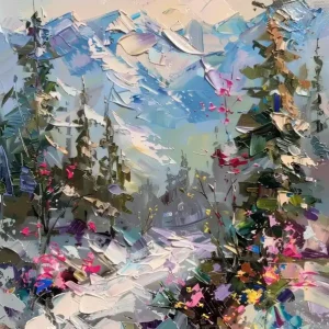 Winter Landscape Painting 1 Seasonal Sale