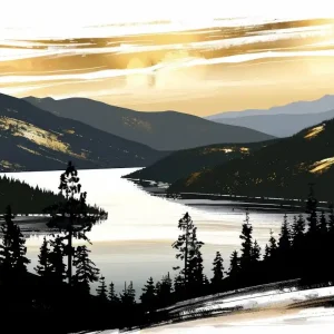 Sunset In The Mountains 88 Today Only